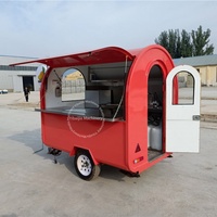 New USA Remorque alimentaire fermée pour Hotdog Pizza Café Crème glacée Maïs Camion de restaurant plus polyvalent pour la vente au détail et l'hôtel