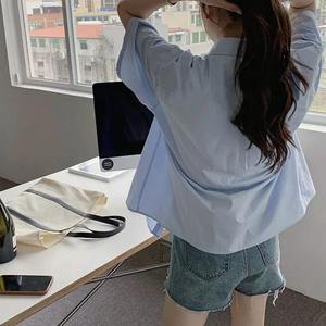 Premium 100% algodón orgánico Casual mujer camisa de secado rápido mujeres camisas fabricante transpirable tendencia Casual camisas - Product Image 4