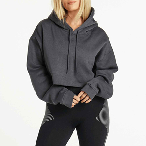 Sweat-shirts à capuche en molleton de haute qualité pour femmes 2022, écologiques, nouvelle conception d'hiver, broderie de logo, vêtements de rue essentiels à capuche - Product Image 1