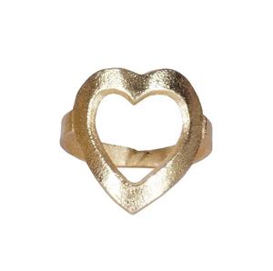 Anillo de Metal de alta calidad con forma de corazón, servilletero con diseño de lujo, apto para boda, fiesta y hogar, tamaño personalizado, a la venta - Product Image 1