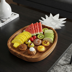 ถาดเสิร์ฟสับปะรดหินอ่อนและไม้แกะสลักแบบกำหนดเองงานศิลปะสมัยใหม่2024ปาร์ตี้ไวรัสเขตร้อน - Product Image 6