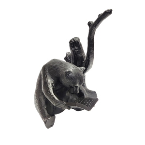 Sculpture d'art moderne et élégante en métal Décoration de chambre en aluminium plaqué noir Décoratif pour table et décoration intérieure - Product Image 1