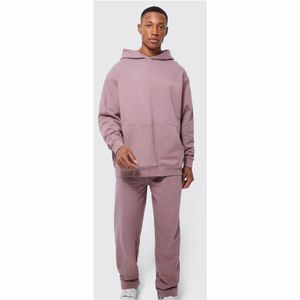 Survêtements de sport à capuche pour hommes de haute qualité respirant 100% coton motif solide imprimé en gros pas cher pour le jogging - Product Image 1