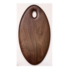 Real Mango Wood Pizza Servir Chopper Block Apple Shape Restaurante Hotel Uso doméstico Hotel de lujo Hotel y restaurante Utensilios de cocina - Product Image 5