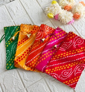 กระเป๋า Polti bandhej กระเป๋าหูรูดสีสันสดใสสำหรับงานแต่งงานงานเลี้ยงงานเลี้ยงฉลองเจ้าสาว - Product Image 1