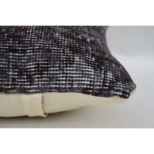 หมอนผ้าขนแกะ Houndstooth สีเทา12X12นิ้วสไตล์วินเทจสำหรับใช้กลางแจ้งในร่มบอลผ้าทอ - Product Image 4