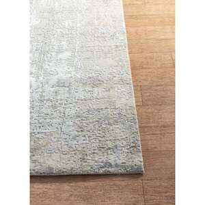 Alfombras de Lana y Seda de Bambú Anudadas a Mano Kavi Ivory, Diseño Teoría del Caos-Esk-9014, Tapetes de Cocina - Product Image 4