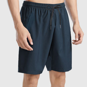 Verano 4 vías tela elástica ajustable cordón cintura ligero gimnasio entrenamiento hombres pantalones cortos de secado rápido transpirable pantalones cortos para correr - Product Image 4