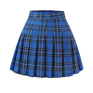 Jupes à carreaux de taille personnalisée uniformes scolaires pour les élèves du primaire vêtements d'été fournis en usine - Product Image 3
