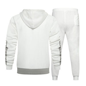 Chándal de hombre de dos piezas con cordón Sudadera con capucha y pantalones Jogger ropa deportiva de moda para gimnasio ejercicio y comodidad - Product Image 4