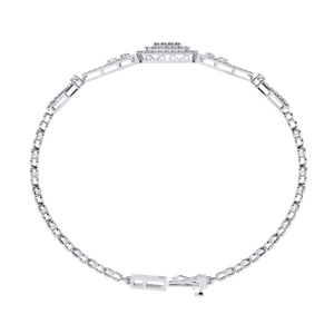 Bracelet en or 18 carats orné de diamants de laboratoire fabuleux - Product Image 6