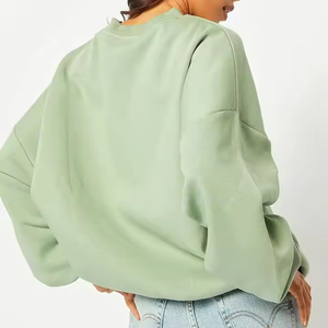 Customized Men's <b>Long</b> Sleeve <b>Sweatshirts</b> Crew Neck Best Material Zipper Design Solid Pattern Casual Personalized Logo Label - Product Image 2