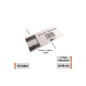 10 pezzi in PVC magnetico tipo C 6x10 Cm magazzino prodotto porta etichetta magnete trasparente nome piastra scaffale prezzo porta etichetta