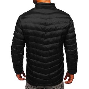 Chaqueta de invierno ultraligera OEM personalizada para hombre, tela de lona impermeable, abrigo calefactable a prueba de viento, ropa impermeable ligera - Product Image 3
