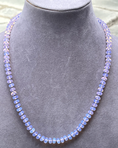Collar de Moda Hecho a Mano con Cuentas de Piedras Preciosas Rosas de 6 mm, Collar de Cuentas Coloridas, Regalo de Joyería Boho Único para Ella - Product Image 2