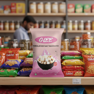 Makhana au sel rose de l'Himalaya 50g, croustilles salées cuites, faibles en gras, 100% végétarien, conditionnées sous azote, collation saine - Product Image 3