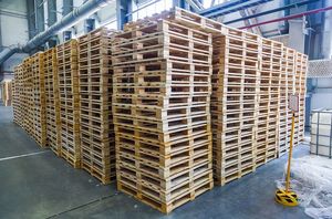 Paletas de Madera Prensada Ecológicas de Una Cara con Entrada de 4 Vías, 1200*1000*140mm, 25kg, Hechas con Materiales Renovables - Product Image 2