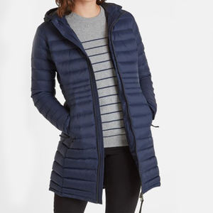 แจ็กเก็ตปลาปักเป้ายาวสำหรับผู้หญิงเสื้อแจ็คเก็ตแบบสตรีทให้ความอบอุ่นเสื้อคลุมนักขี่ม้าบุนวมแฟชั่นสำหรับฤดูหนาวเสื้อผ้าสำหรับผู้หญิง - Product Image 2