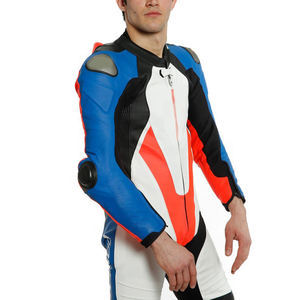 Combinaison de moto de course XL pour hommes personnalisée une pièce en cuir pur imperméable et coupe-vent pour la moto - Product Image 4