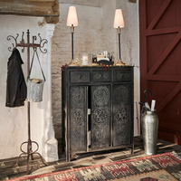 Armoire de rangement à roulettes extensible et pliable en bois de manguier massif, couleur personnalisée, moderne, résistante à l'eau, écologique, multi-usages