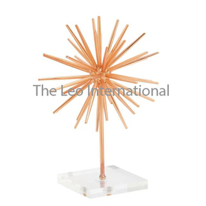 Esculturas modernas de forma única de Base de mármol de metal de acero inoxidable de estilo elegante DE LA India decorativo de lujo para el hogar - Product Image 4