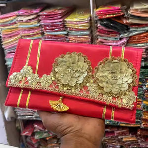 กระเป๋าคลัทช์ปักลาย Gota แฟชั่นวินเทจสำหรับผู้หญิงกระเป๋าของชำร่วยงานแต่งของขวัญคืนสำหรับแขก - Product Image 1