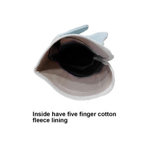 Gants de travail durables en cuir fendu avec bracelet réglable Sécurité anti-coupure et anti-écrasement pour la construction industrielle - Product Image 3