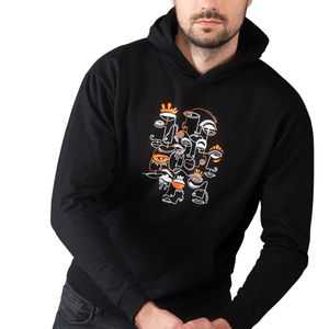 Sudaderas con capucha térmicas para hombre Sudadera con capucha de gran tamaño Sudadera con capucha Casual Basics Algodón DTF Impreso Sudaderas con capucha para hombre - Product Image 1