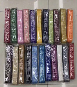 DIY nuevos parches coloridos bordado personalizado <span class=keywords><strong>collar</strong></span> de encaje Kit de punto de cruz frontal - Product Image 1