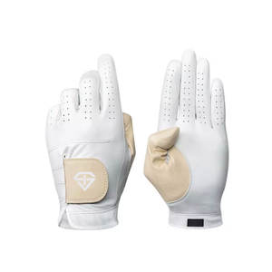 Gants de golf en cuir Cabretta de haute qualité, dernière mode, bleus, avec logo personnalisé, confortables, antidérapants, pour hommes. - Product Image 1
