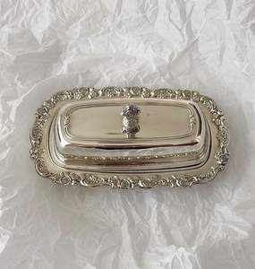 Eco-Friendly Aluminum Modern <b>Tabletop</b> Decorative Butter Dishes Shining <b>Mirror</b> Polished Non-Toxic Plate Top - Product Image 5