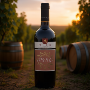 Vino Tinto Italiano del Sur, Suave, Feudo Apuliano Primitivo Salento IGP, 6 Botellas por Caja, 750 ml - Product Image 3