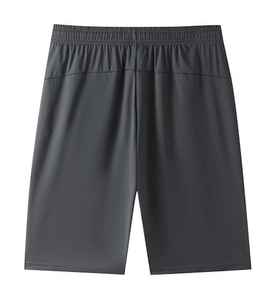 Pantalones cortos de entrenamiento atléticos de patrón sólido informal de alta calidad para hombre, pantalones cortos de gimnasio ligeros de secado rápido, pantalones cortos de senderismo con cintura elástica - Product Image 6