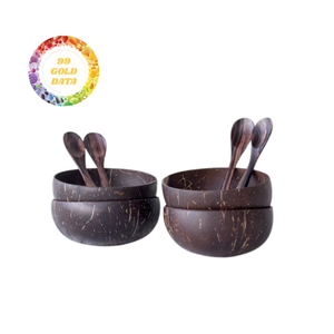 Cuenco de cáscara de coco de Vietnam, cuenco de coco natural hecho a mano ecológico, proveedor sostenible y reutilizable - Product Image 1