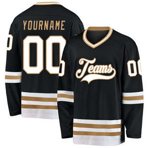 Maillot de hockey sur glace en polyester conception libre impression par sublimation logo brodé maillot de hockey sur glace personnalisé à vendre respirant - Product Image 1