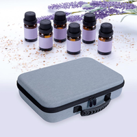 Étui de protection personnalisé de qualité supérieure pour huiles essentielles peut contenir 60 grilles pour bouteilles à rouleaux de 1 à 3ML Sac d'huile essentielle à coque dure Eva de 5ml