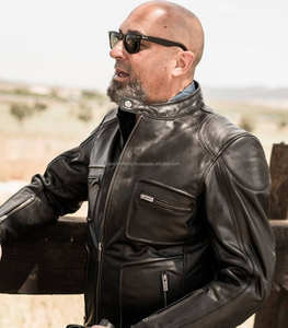 100% chaqueta de motocicleta de cuero de vaca estilo Original chaqueta de motorista única para hombres Boomletcorp ropa deportiva impermeable de talla grande - Product Image 3