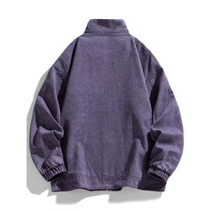 Veste en jean denim 2025 nouveauté violet hommes nouveau Style coton mode bleu hommes décontracté lavage à l'acide veste en jean avec Logo personnalisé - Product Image 2