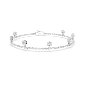 Pulsera con Diamantes de Laboratorio de 0.77 CT, Corte Floral Delicado, Diamantes CVD VVSVS EF, Oro de 18KT, 14KT, 10KT y Plata 925 con Moissanita - Product Image 1