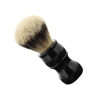 Pinceau de rasage balise à pointe argentée noir - Product Image 2