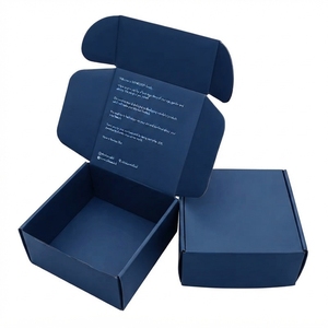 Boîte d'expédition en carton ondulé haut de gamme personnalisée pour le commerce électronique, style RSC, simple paroi, kraft brun avec laminage mat et gaufrage OEM - Product Image 1