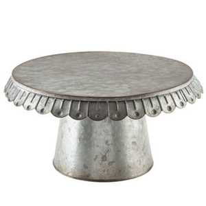 Galvanized Tin Metal <b>Cake</b> <b>Stand</b> <b>Set</b> of 3 Pedestal Design Wedding Party Decor Birthday - Product Image 4