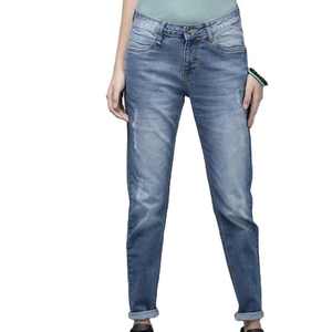 กางเกงยีนส์สำหรับผู้หญิงเอวสูงปานกลางระบายอากาศได้ดีขนาดใหญ่พิเศษสำหรับฤดูร้อน - Product Image 4