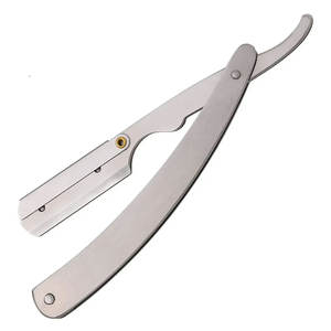 Rasoirs de rasage de barbier de haute qualité fabriqués directement avec poignée en acier inoxydable allemand - Product Image 3