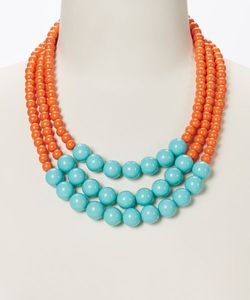 Collar clásico hecho a mano con cuentas de resina, morado y naranja, de forma irregular, joyería de moda, pieza llamativa para mujer, ideal para fiestas. - Product Image 6
