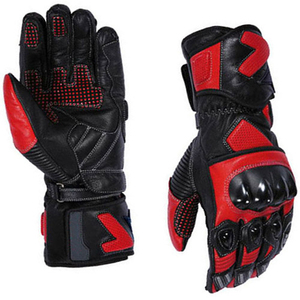 Guantes de moto de cuero genuino de la mejor calidad Guantes de carreras de nuevo diseño Cómodos guantes de moto de cuero de moda de piel de oveja - Product Image 1