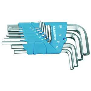 Jeu de clés Allen hexagonales métriques Gedore, 10 pièces, dans un support en plastique - Product Image 1