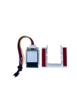 Armoire miroir LED intelligente 60W DC12V avec interrupteur à détection de mouvement et contrôle de gradation tricolore