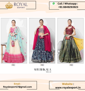 Nouveau Crush exclusif en soie Chinon avec travail en feuille Lehenga Choli avec travail brodé Dupatta - Product Image 3