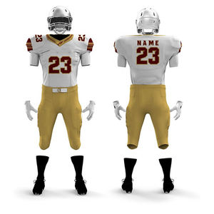 Ensemble de maillots de football américain personnalisés vintage Uniformes durables unisexes respirants pour adultes - Product Image 1